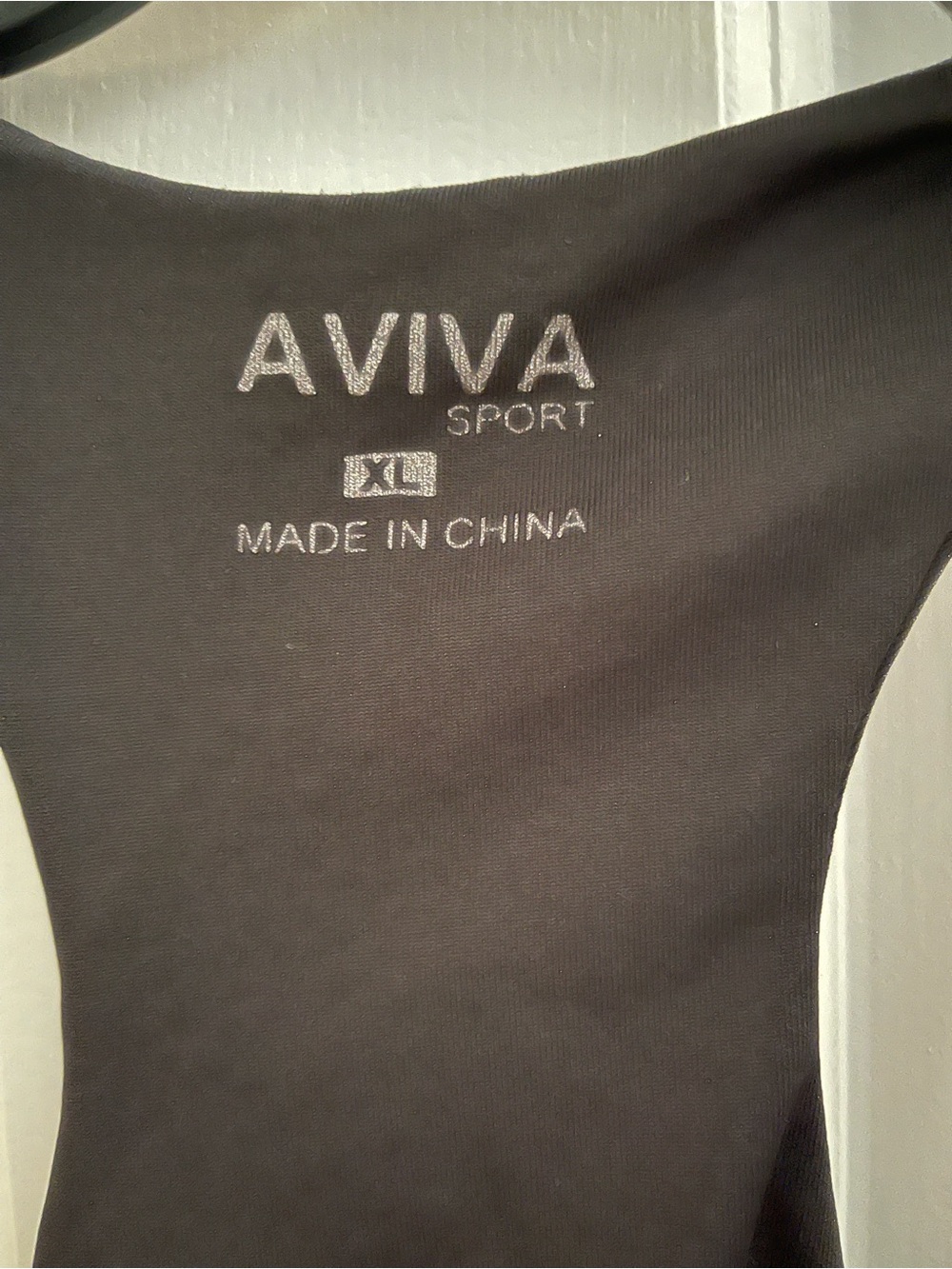 Aviva Women's Black and Gray Racerback Tank - Picture 2 of 3